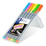 Staedtler flomastri Fineliner Triplus, 6/1 v PVC etuiju