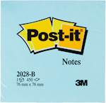 3M samolepilna kocka Post-it, 2028-B, AQUA modra