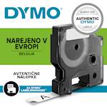 DYMO D1 trak 12 mm, črna na beli, 450130 