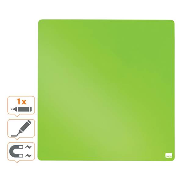 Quartet stenska tabla, magnetna, zelena, 360x360mm