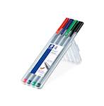 Staedtler flomastri Fineliner Triplus, 4/1 v PVC etuiju