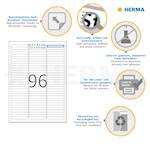 Herma etikete Superprint Removables, 63.5x8.5 mm, 25/1