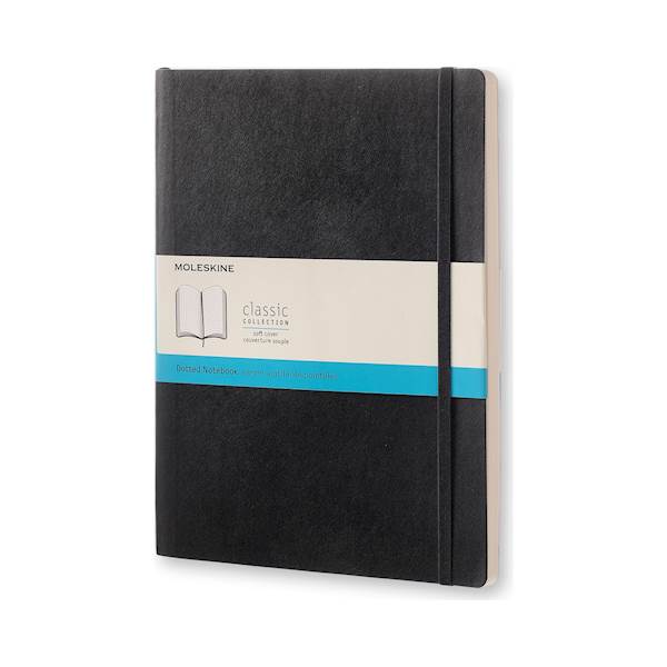 Moleskine notebook, X Large, pikice, mehke platnice