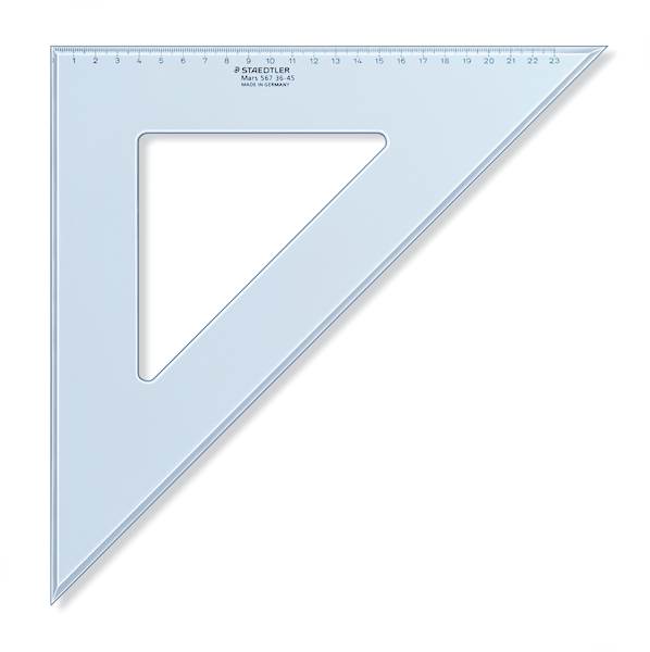 Staedtler trikotnik Transparent, moder, 45/45 stopinj, 36 cm