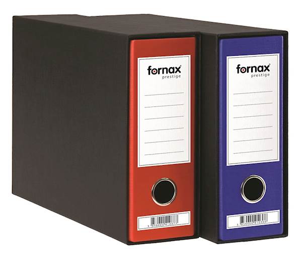 Fornax registrator v škatli Prestige A5, 80 mm, rdeč