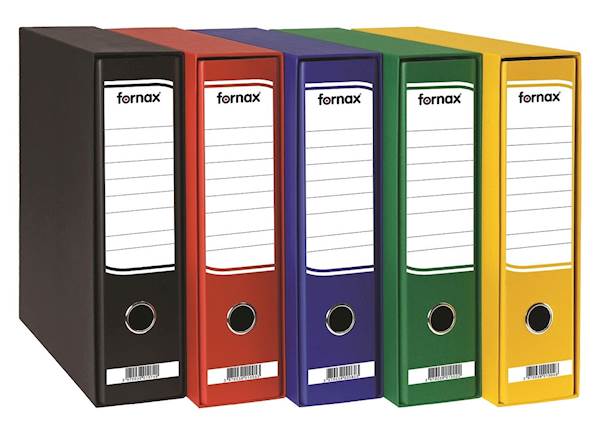 Fornax registrator v škatli Fornax A4, 80 mm, rdeč