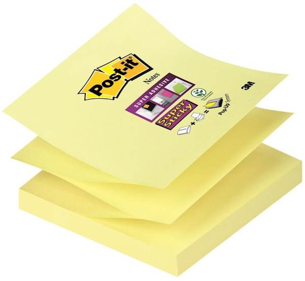 3M samolepilni Post-it Z lističi, R-330 CY W10, 76 x 76 mm, 100/1, rumen