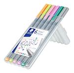 Staedtler flomastri Fineliner Triplus, 6/1 v PVC etuiju