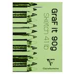 Clairefontaine blok skicirni Grif it A4, 80 listni, 90g 