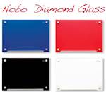 Nobo tabla Diamond steklena, 120x90cm, rdeča, magnetna 