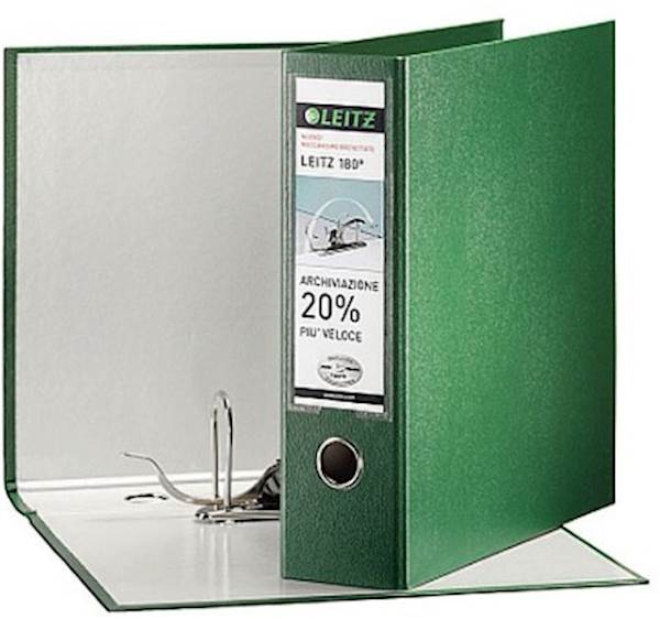 Leitz registrator v škatli, A4, 80 mm, zelen