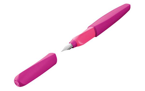 Pelikan nalivno pero Twist P457 + 2x črnilni vložki, Neon vijola, na blistru