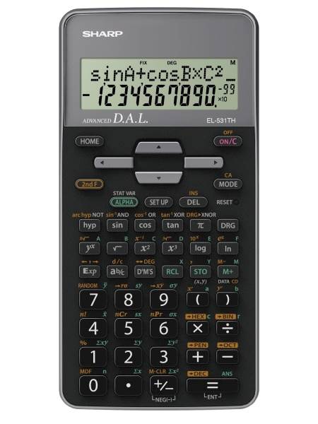 SHARP kalkulator EL531THBGY, 273F, 2V, tehnični