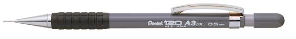 Pentel tehnični svinčnik, 0,5 mm, siv