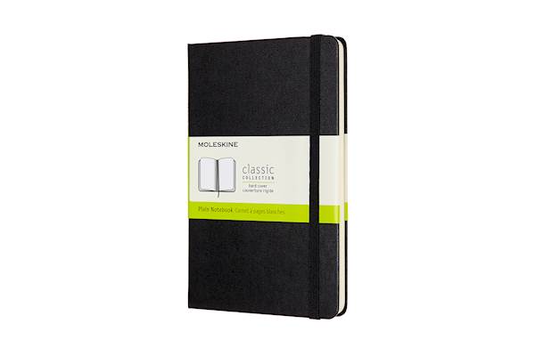 Moleskine notebook, Medium, brezčrtni, trde platnice