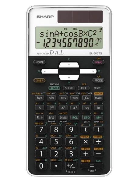 SHARP kalkulator EL506TSWH, 470F, 2V, tehnični