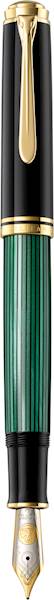 Pelikan nalivno pero Souverän M1000, črno-zelen, M konica v darilni škatli