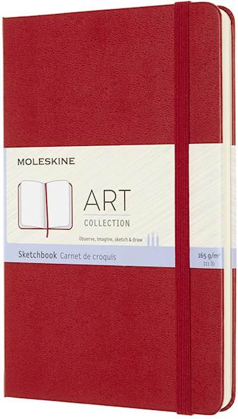Moleskine sketchbook, Medium, brezčtni, trde platnice