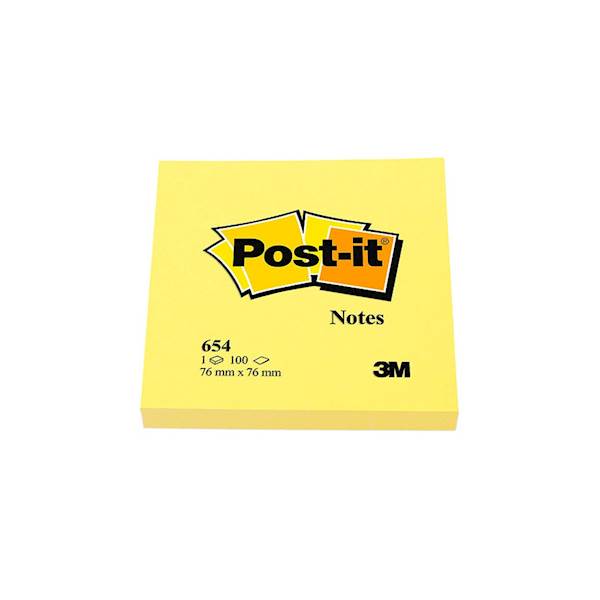 3M samolepilni lističi Post-it, 6820-CY-W10, 76 x 76 mm, 100/1, rumen