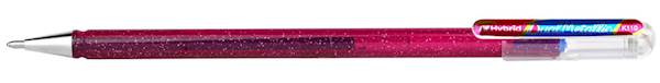 Pentel roler gel Hybrid Dual metallic K110, pink-magenta