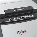 Rexel uničevalec dokumentov Optimum AutoFeed+ 150X, P4, 4x28mm 