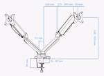 UVI Desk Vesa, Premium n. za dva monitorja 17"-32"