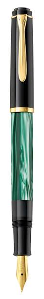 Pelikan nalivno pero M200, marmorirano zelen, F konica, v darilni škatli