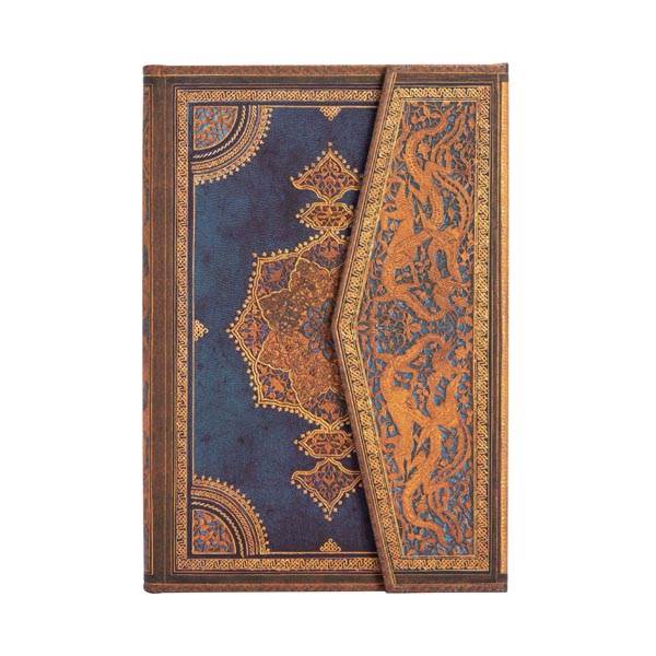 Paperblanks Safavid Indigo, mini, črtni, trde platnice