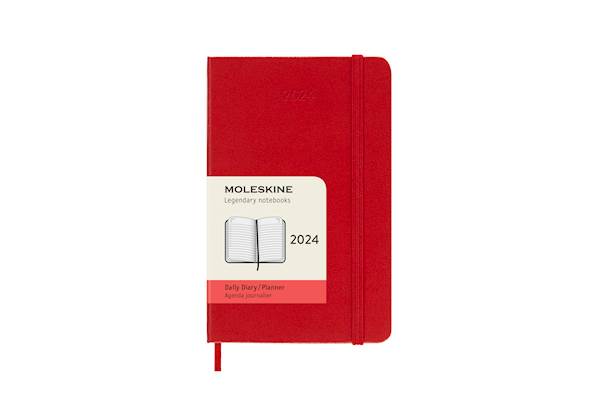 Moleskine 12 mesečni planer 2024, trde platnice, pocket, dnevni