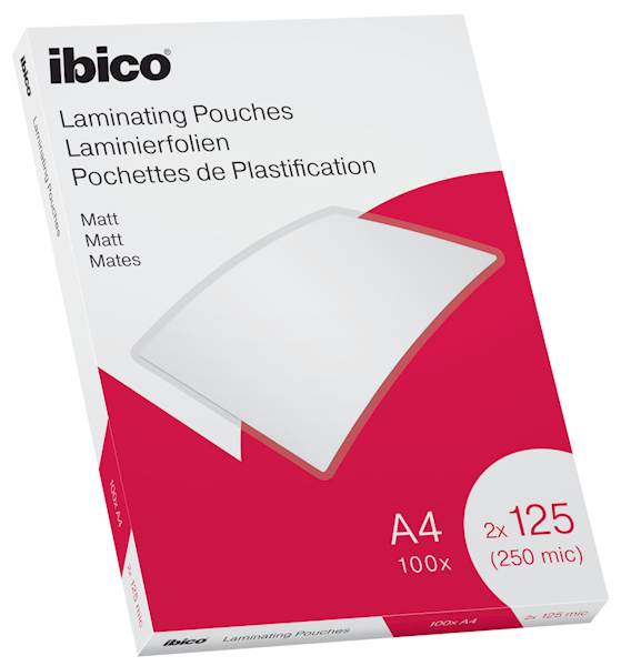 IBICO žepki za plastificiranje Value MATT, A4, 125mic, 100/1