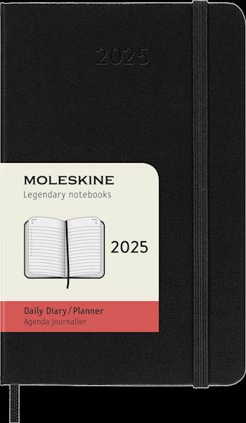 Moleskine 12 mesečni planer 2025, trde platnice, pocket, dnevni