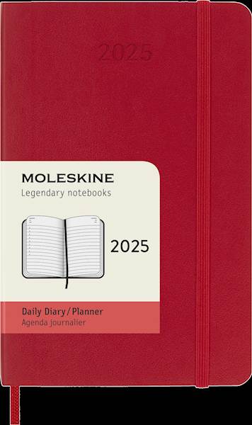 Moleskine 12 mesečni planer 2025, mehke platnice, pocket, dnevni