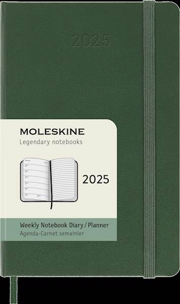 Moleskine 12 mesečni planer 2025, trde platnice, pocket, tedenski