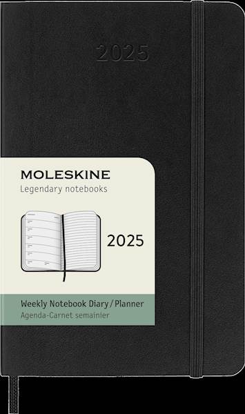 Moleskine 12 mesečni planer 2025, mehke platnice, pocket, tedenski