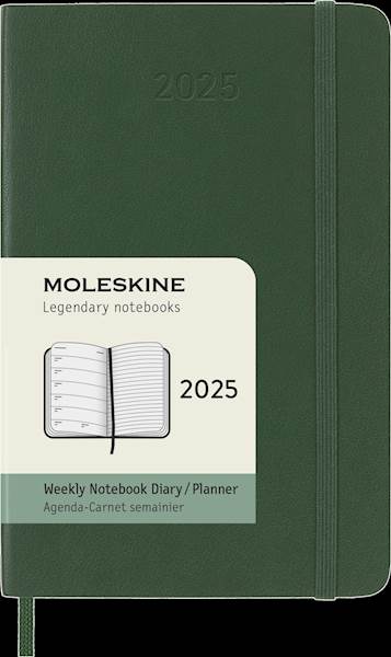 Moleskine 12 mesečni planer 2025, mehke platnice, pocket, tedenski