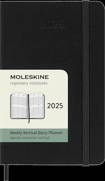 Moleskine 12 mesečni planer 2025, trde platnice, pocket, tedenski vertikalni