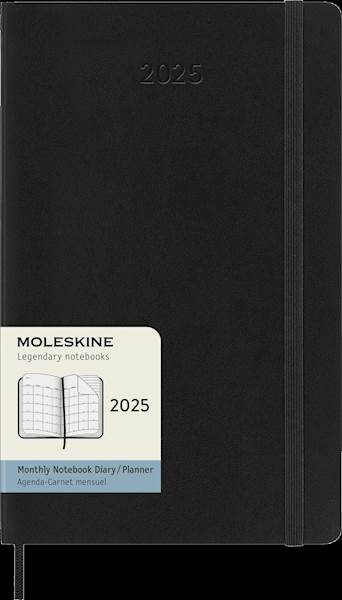 Moleskine 12 mesečni planer 2025, mehke platnice, L, mesečni