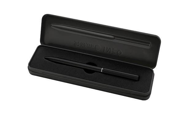 Pelikan kemični svinčnik Ineo, kovinska škatla, črn
