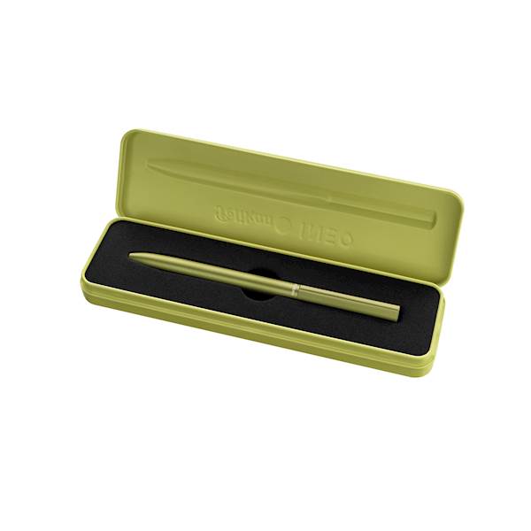 Pelikan kemični svinčnik Ineo, kovinska škatla, zelen