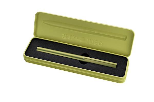 Pelikan nalivno pero Ineo, kovinska škatla, zelen