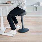 Leitz stol Cosy Active Comfort Sit 47-64 cm, temno siv